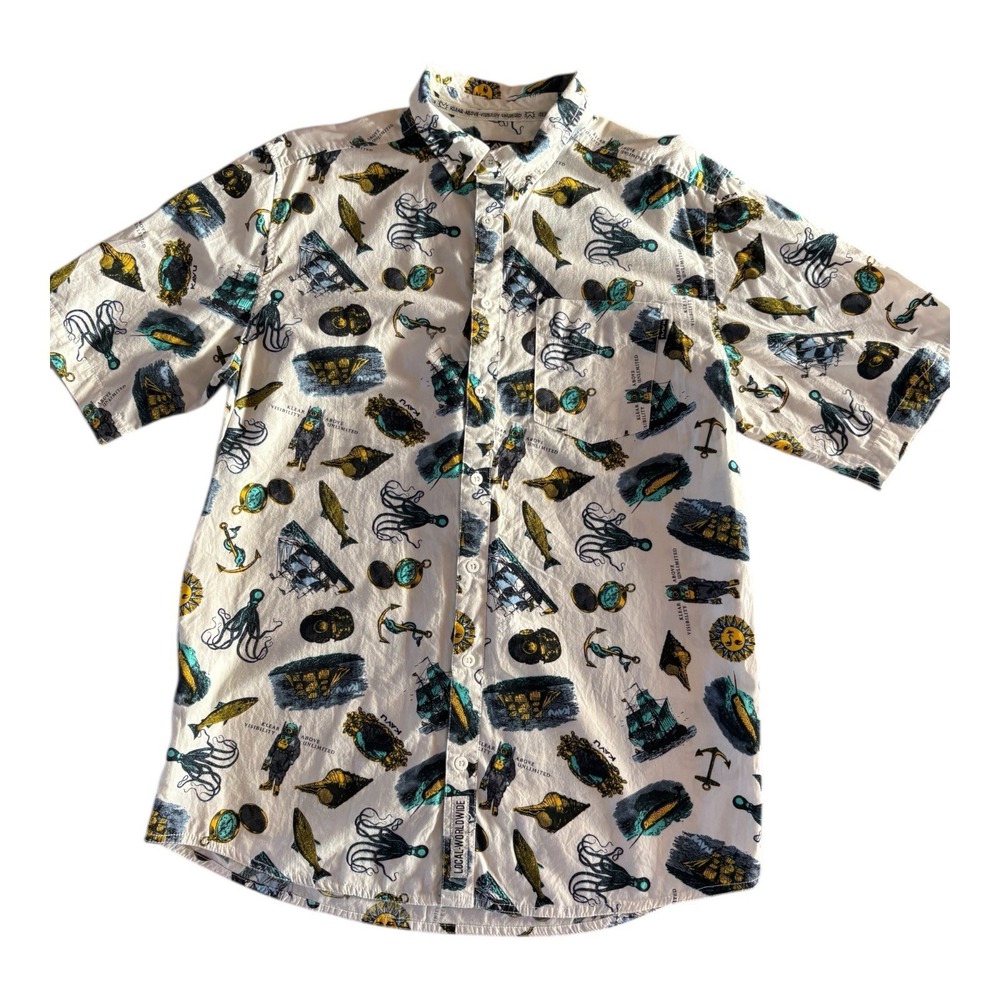 KAVU Men's Shirt Klear Above‎ Visibility Unlimited Button Down Sz Large